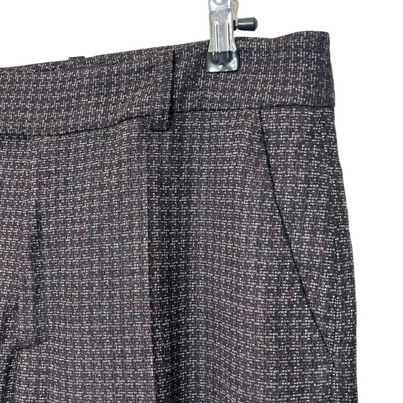 Equipment Warsaw Wool Blend Trouser Pants Brown Women’s Size 8 Ankle Pockets - Picture 8 of 13